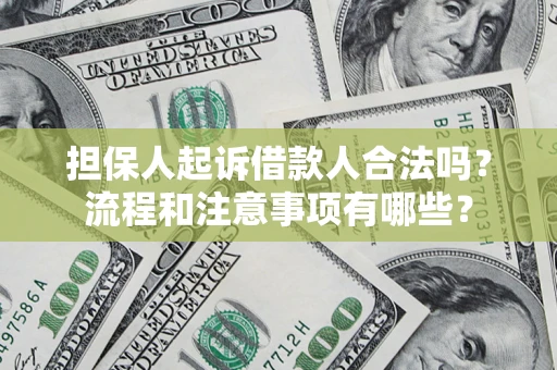 北京担保人起诉借款人合法吗？流程和注意事项有哪些？