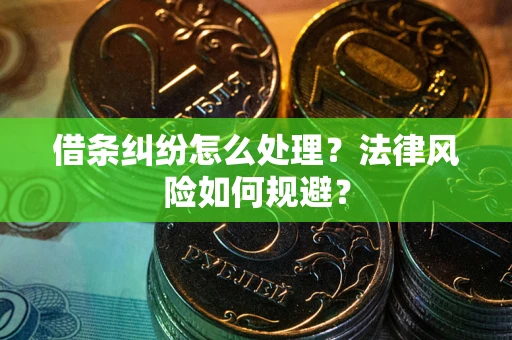 北京借条纠纷怎么处理？法律风险如何规避？
