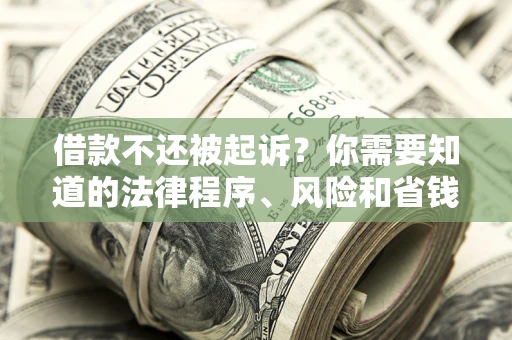 北京借款不还被起诉？你需要知道的法律程序、风险和省钱技巧