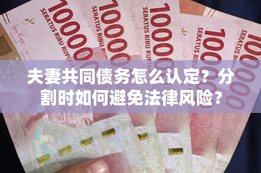 北京夫妻共同债务怎么认定？分割时如何避免法律风险？